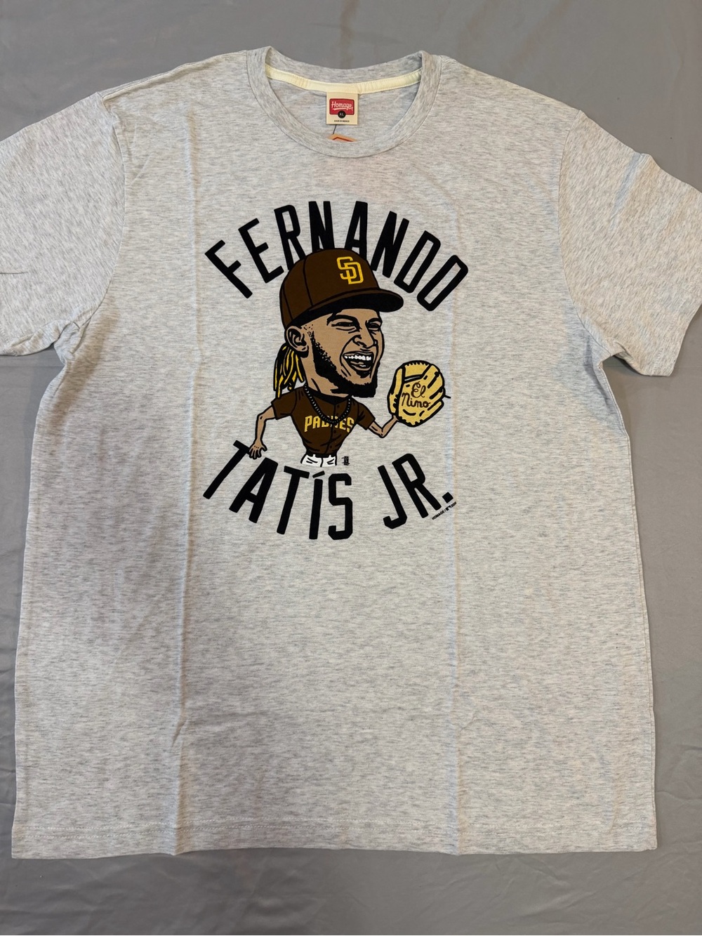 Homage Fernando Tatis Jr. Graphic T-Shirt - Light Gray